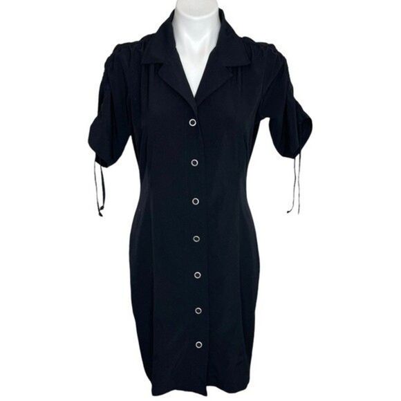 Lucy Women's Black Short Sleeve Adventure Flex Dress Size Small - Picture 1 of 12